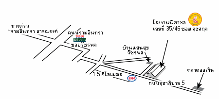 แผนที่โรงงานนิศาชล factory map